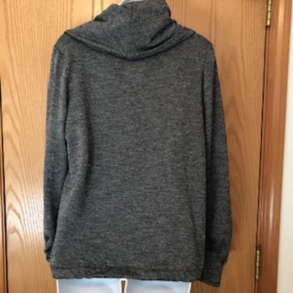 NWOT Women's Nubby REI Cowl Pullover Sweater Pouch Pocket Drawstring Hem Medium - Picture 5 of 9